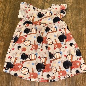Baseball-Themed Kids Dress